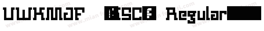 UWKMJF (KSC) Regular字体转换